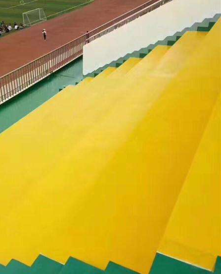 杨陵球场台阶翻新修补改造